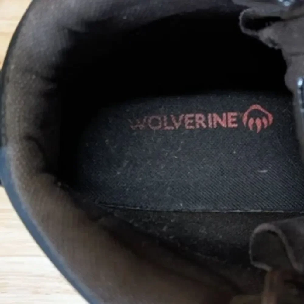 Wolverine Work Boots Mens 8.5M Brown Leather Steel Toe Lace‎ Up